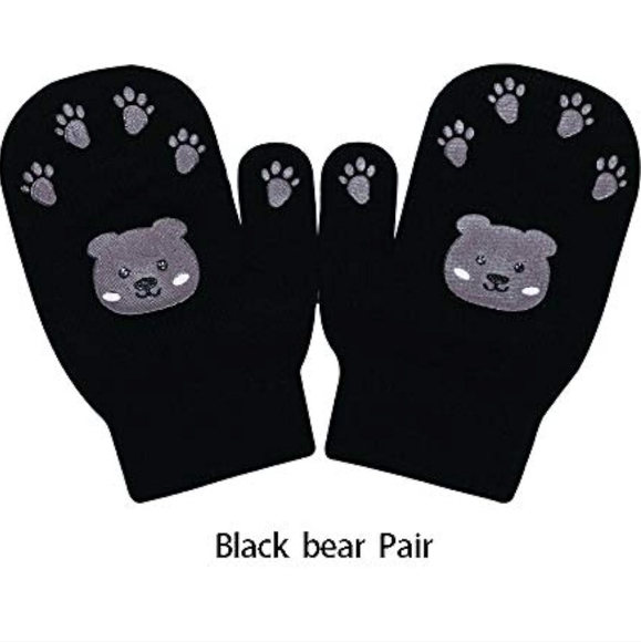 Pack Toddler Winter Stretchy Knitted Magic Mittens ,Full Finger Gloves - Picture 5 of 7